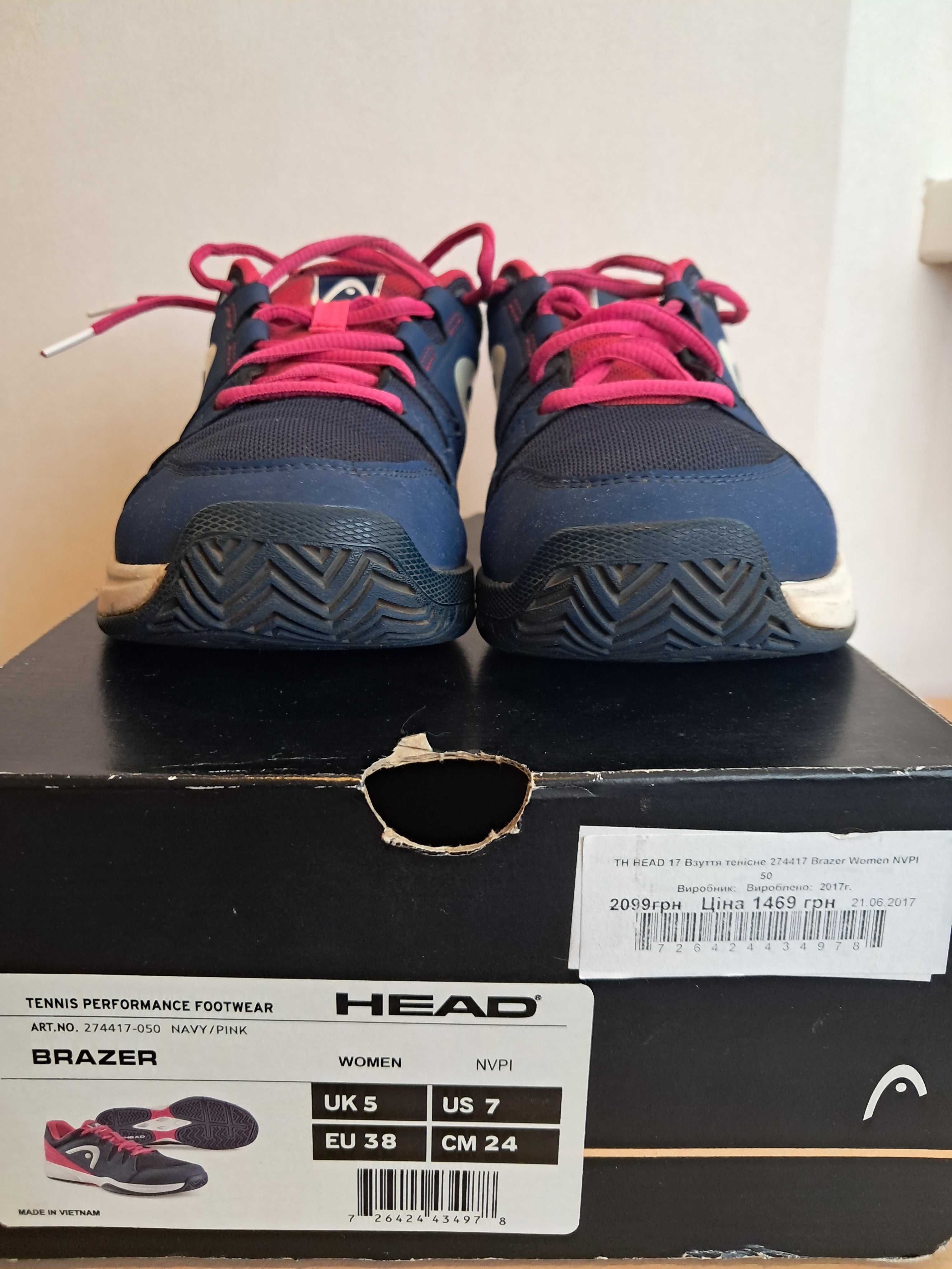Кросівки тенісні Head Brazer розмір 37 (24 см)