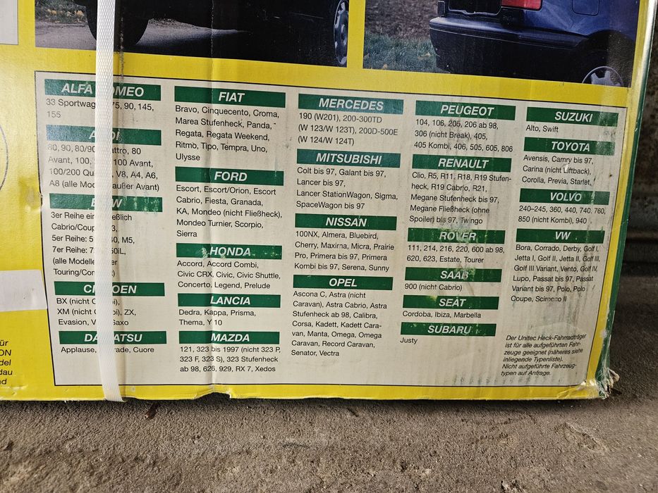 Bagażnik rowerowy 2002 rok nie Używany