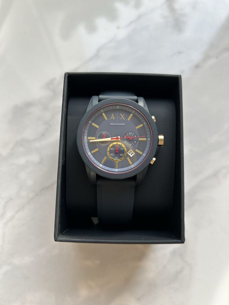 Armani Exchange zegarek męski AX 1335 chronograficzny silikonowy
