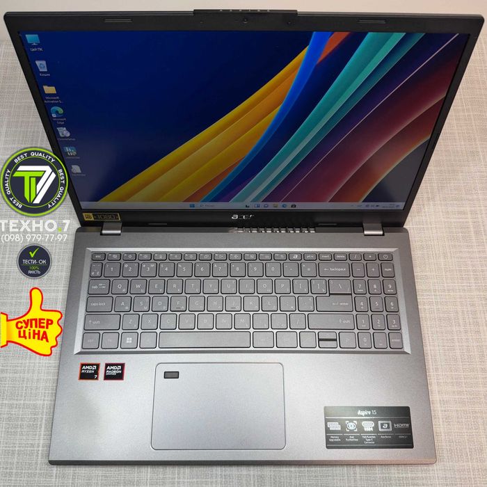 ‼ Acer/IPS/AMD Ryzen 7 8840HS 5.1G 8 ядер/DDR5 16G/M2 512G/Radeon 780M