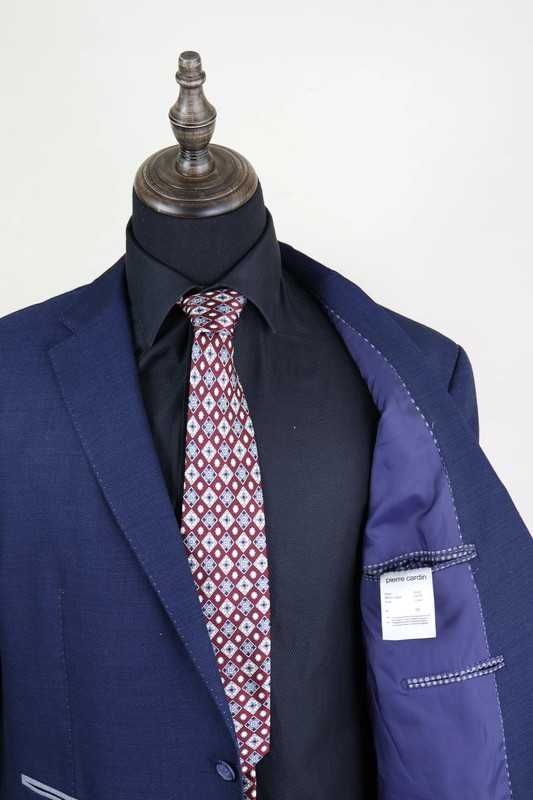 Marynarka męska granatowa Pierre Cardin wełna dziewicza 58 xxl