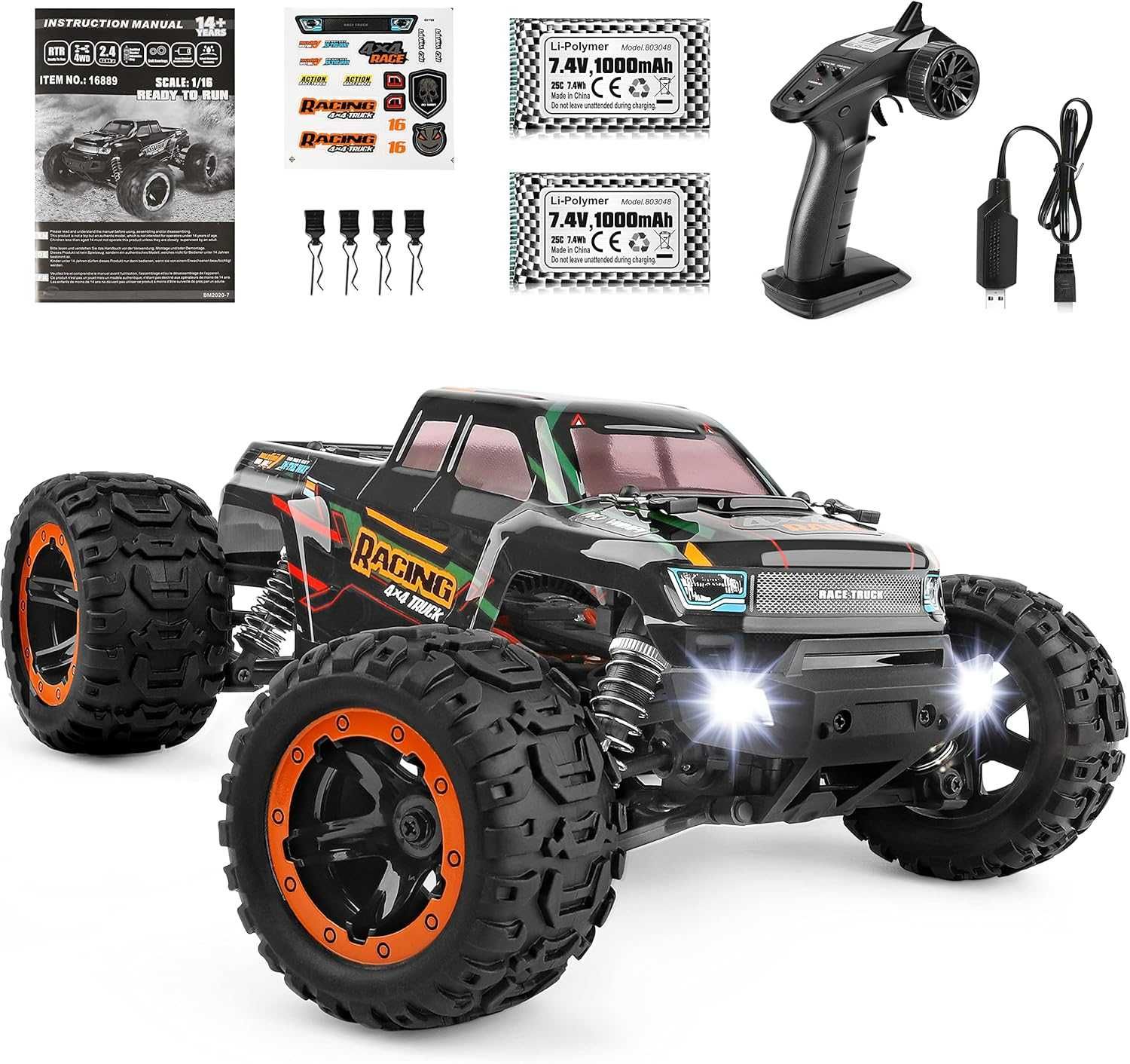 HAIBOXING Racing 4x4 truck samochód na pilot