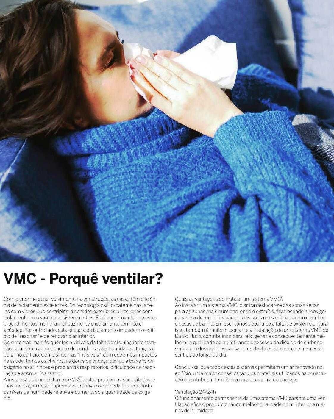 VMC sistemas de ventilação mecânica controlada