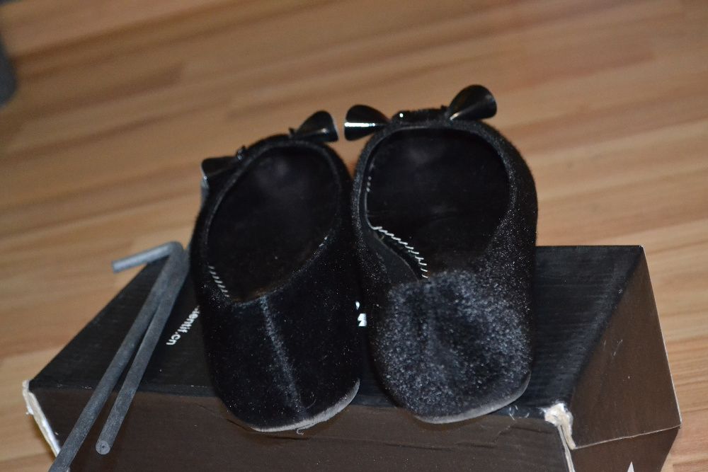 Buty baleriny myszy myszki kotki 37 4 czarne plusz