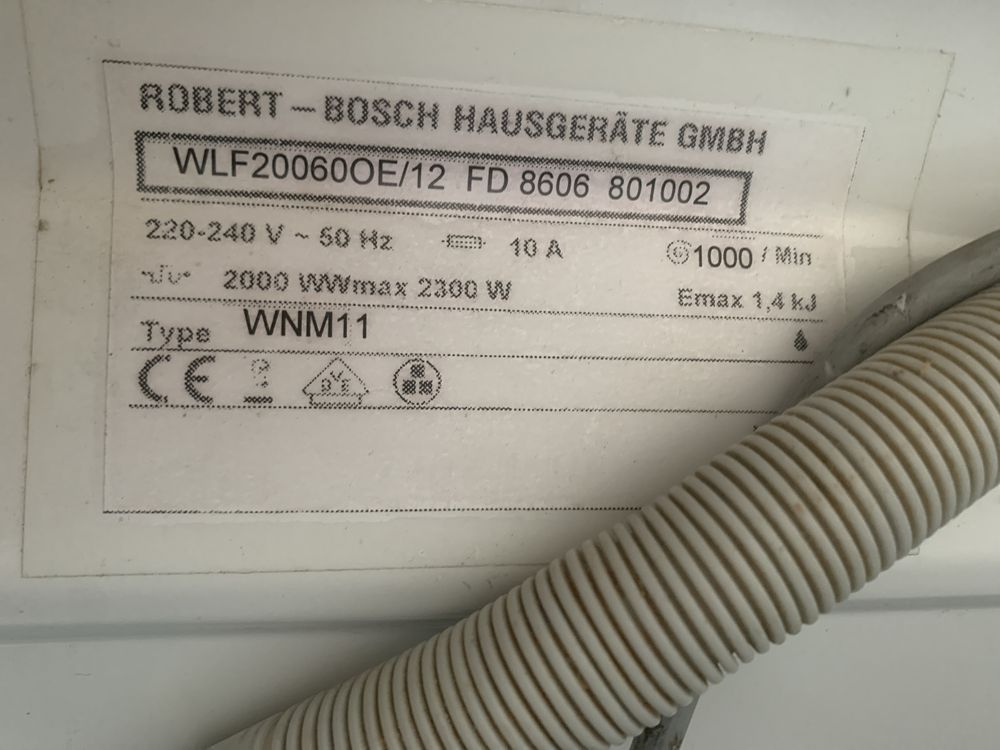 Продам пральну машину Bosch Classixx 4, 4,5 кг. Вузька.