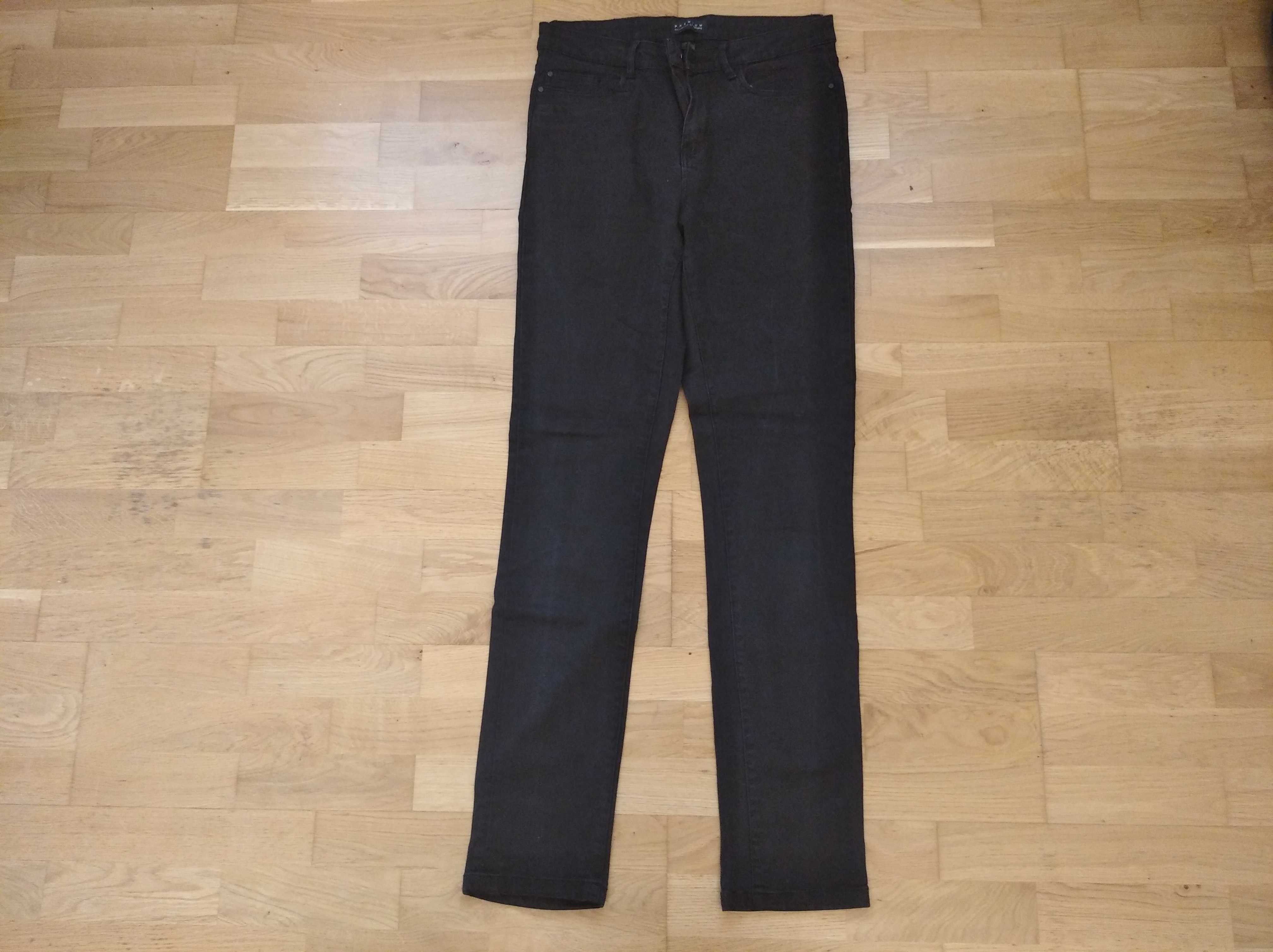 Spodnie damskie Esmara Premium 40 czarne jeansy skinny fit medium wais