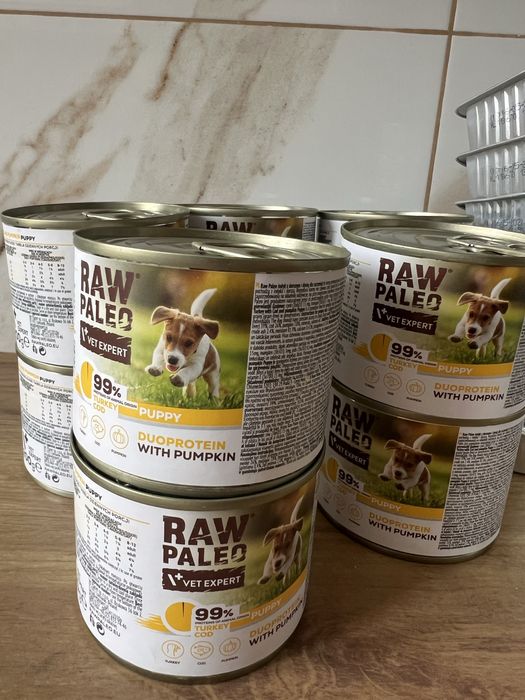 Raw Paleo Puppy Indyk z dorszem i dynią dla szczeniat