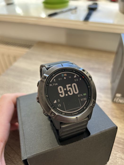 Zegarek sportowy Garmin Fenix 6x pro w doskonalym stanie