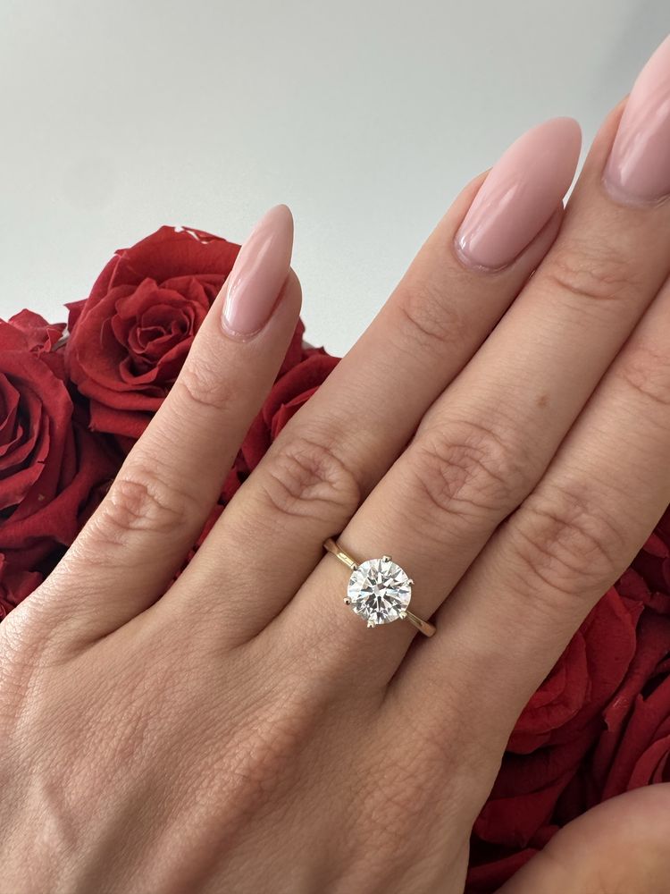 Pierścionek z diamentem 1,5 ct VS1 D, z certyfikatem IGI, z brylantem