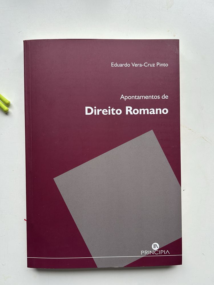 Livro resumido de Direito Romano.
