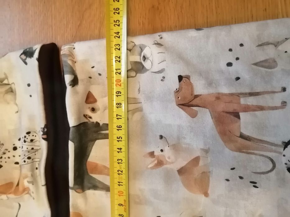 Czapka i komin 3-7 lat, dwie warstwy 100 % merino i bawełna z elastene