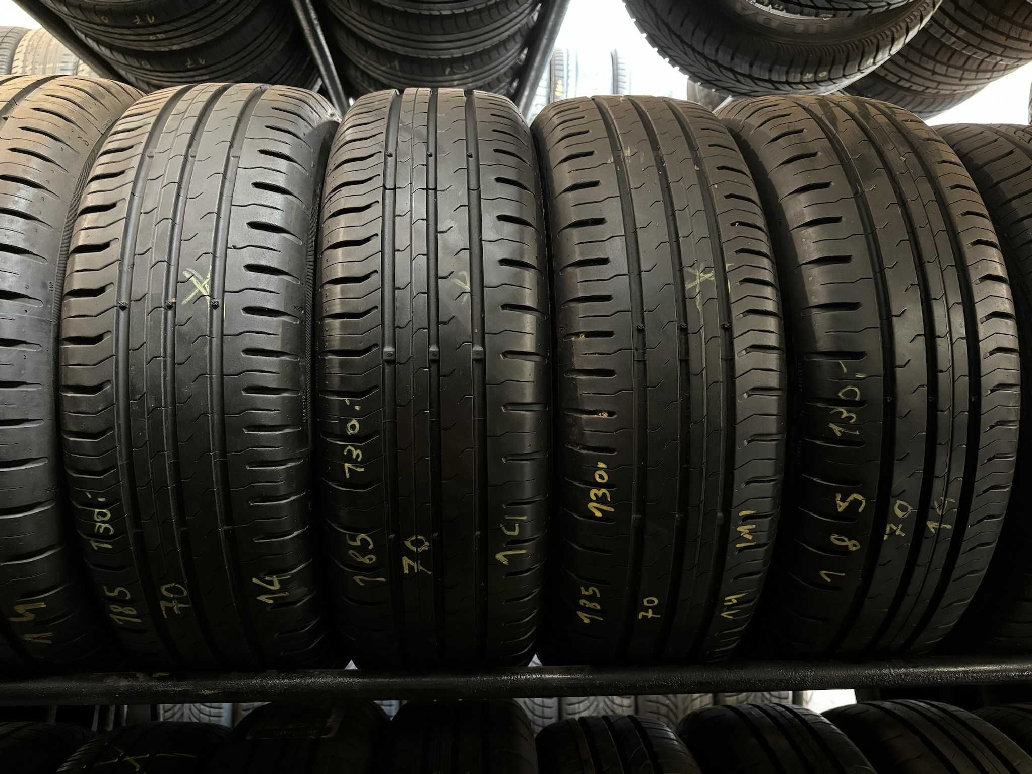 4X Opony Letnie 185/70R14 88T CONTINENTAL ContiEcoContact 5 7.5MM CAŁE