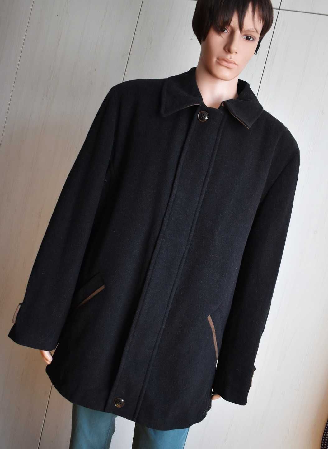 Płaszcz wełniany XL XXL wełna 100% jesionka kurtka elegancki zimowy