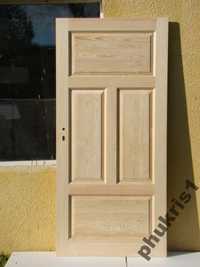 Drzwi wewnętrzne 100% drewniane bezsęczne sosnowe PS-1 Cała Polska