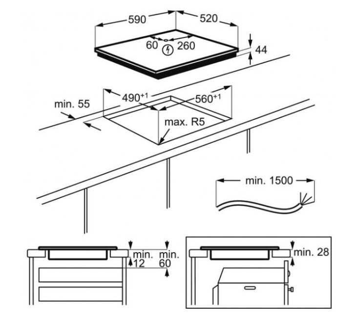 Варильна поверхня Electrolux IPE 644  (нова)