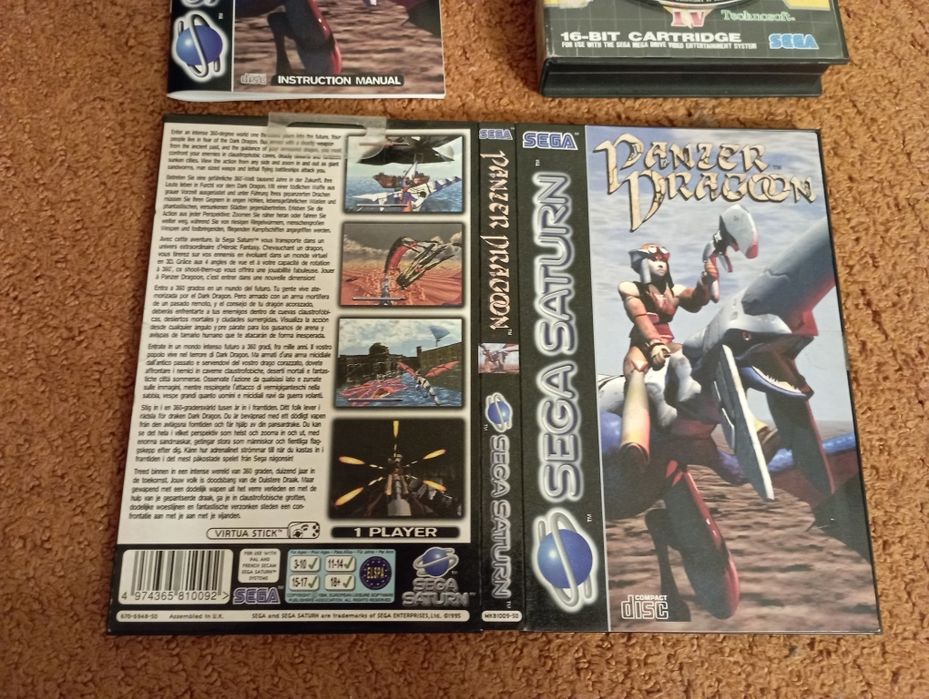 Sega Saturn - Panzer Dragoon CIB - Item para coleccionador em Perfeito