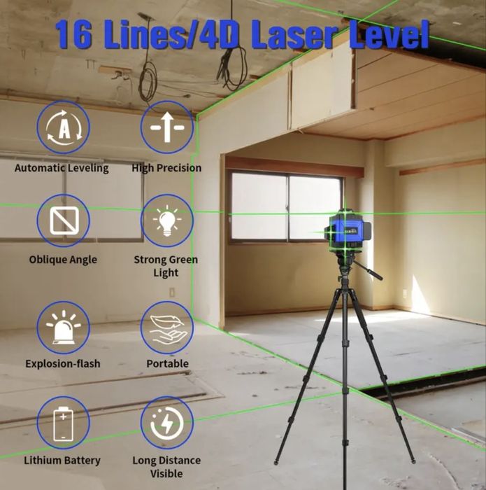 Лазерний рівень GZG, 16 лінійний