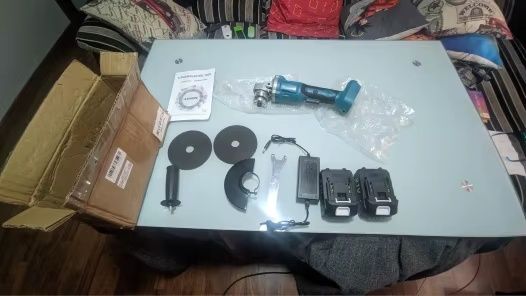 szlifierka kątowa akumulatorowa 24v 5ah 125mm 1000w 2 baterie