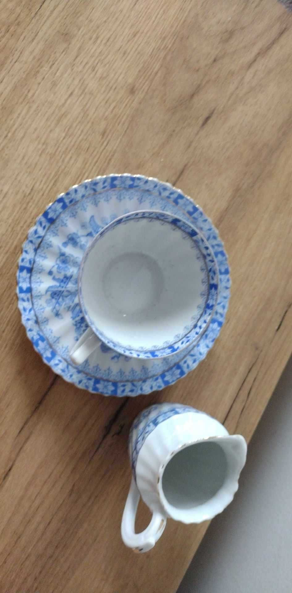 Stara porcelana china blue filiżanka mlecznik prl/ gdr