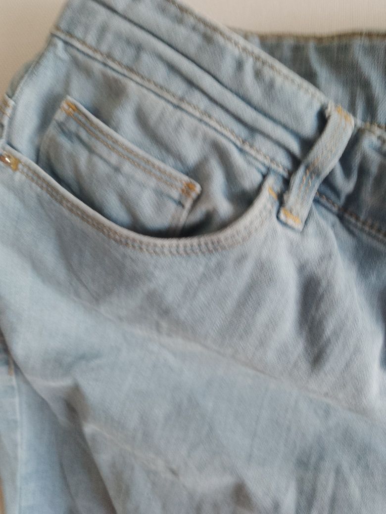 Spodnie męskie jeans pas 106 cm