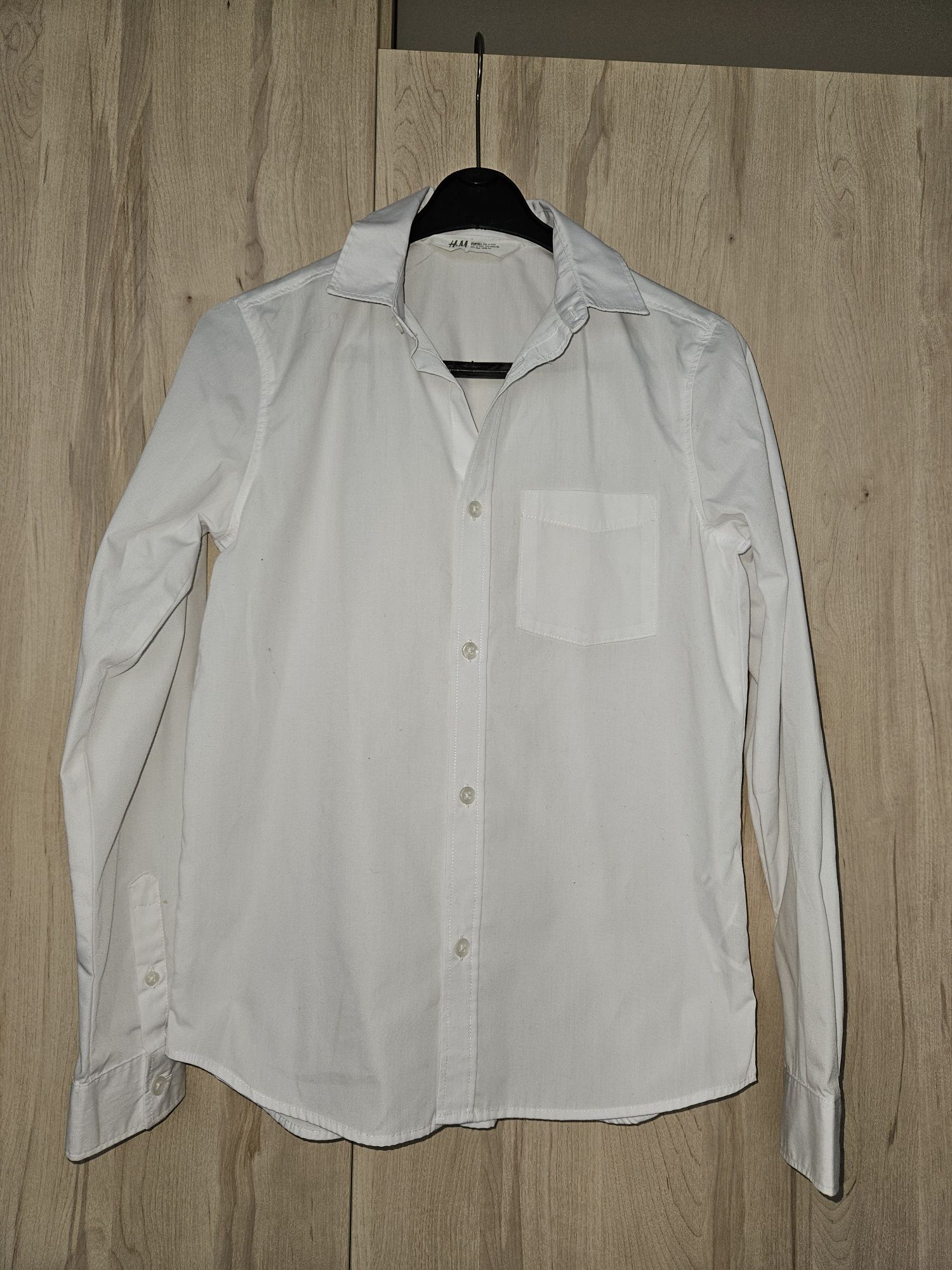 H&M Szkolna biała koszula easy-iron H&M  152 lub  KappAhl 170