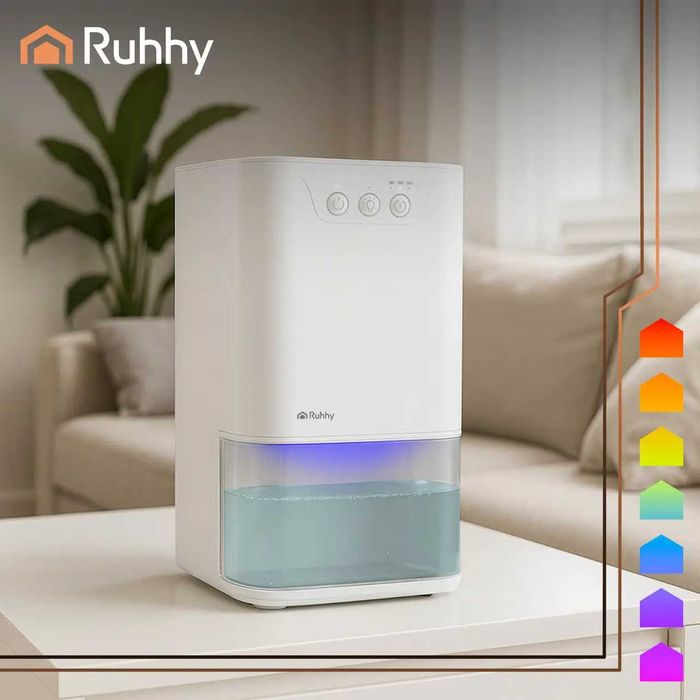 Осушувач повітря RUHHY 1.4 л з LED підсвіткою та таймером | осушитель