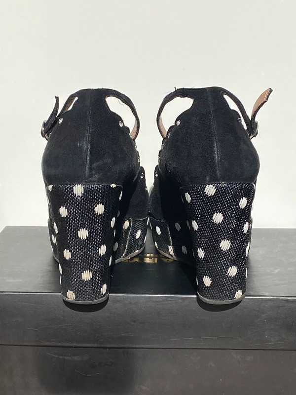 Sapatos de Salto com Laço e Bolinhas - Sonia Rykiel