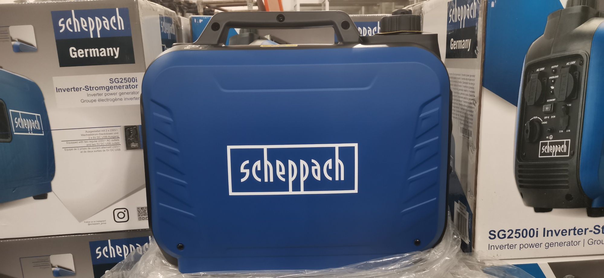 Инверторный бензиновый Генератор Scheppach GS2500i новый. Мощн 2000 Вт