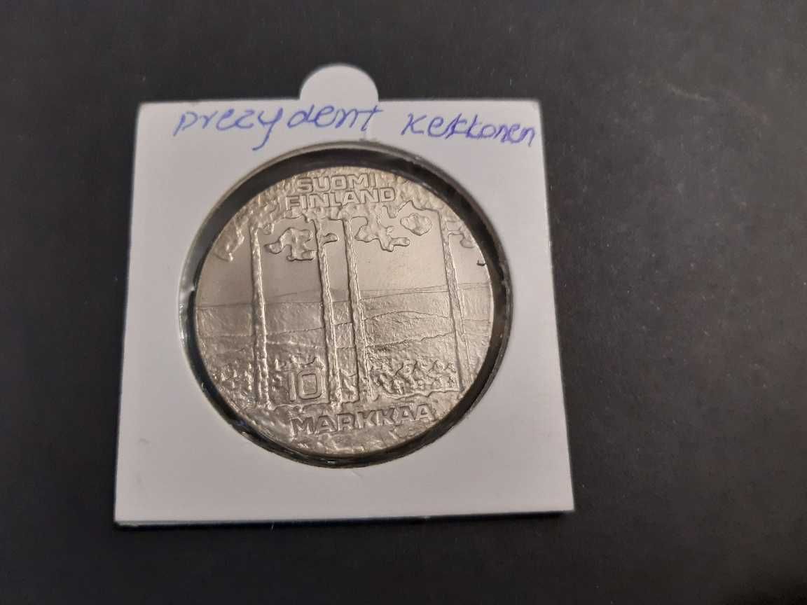 moneta srebrna Finlandii z 1975r