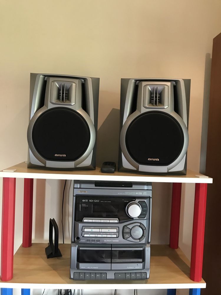 AIWA NSX - 5203 Leitor aúdio CD e Rádio com coluna e comando