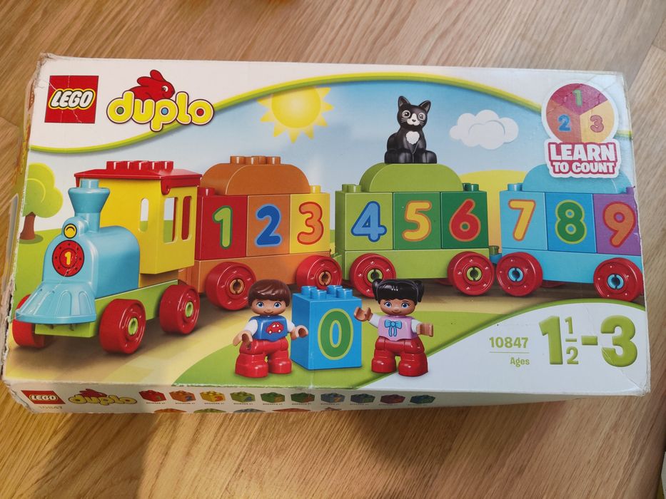 Lego Duplo comboio com números, completo, com caixa