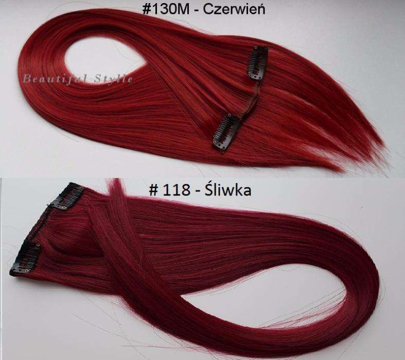 Treski CLIP-IN Naturalne 60 cm NOWOŚĆ doczepiane włosy