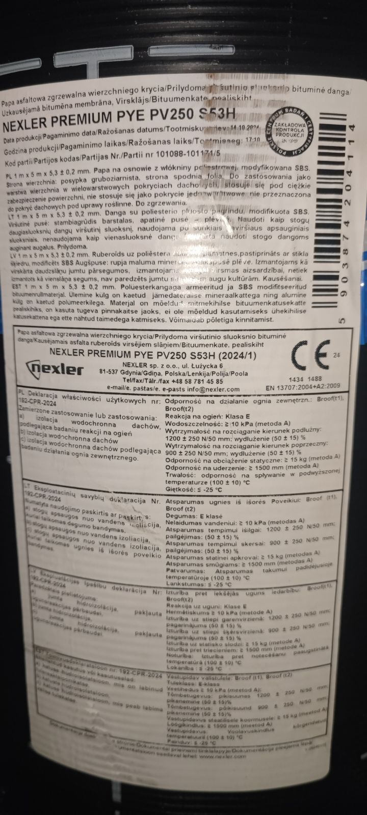 Papa termozgrzewalna Nexler Premium 53H.