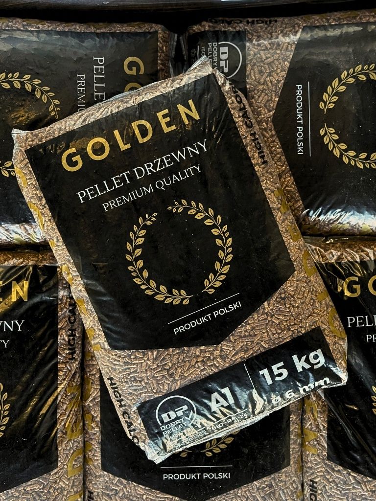 Pellet GOLDEN A1 6mm iglasto liściasty Sosnowo Dębowy Premium certyfik