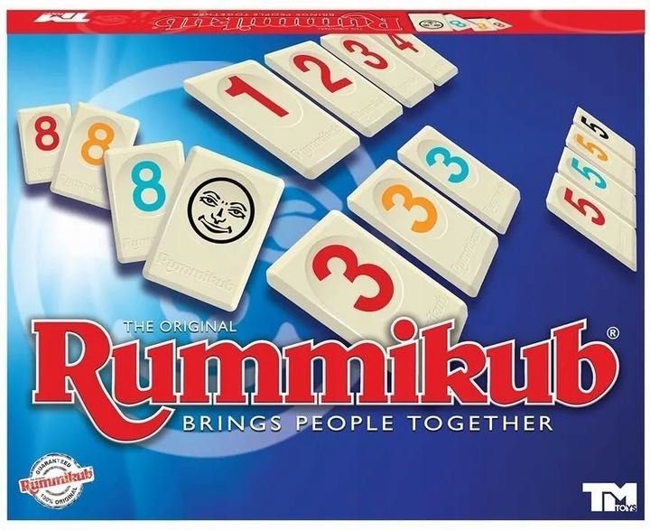 GRA RUMMIKUB STANDARD gra liczbowa dla całej rodziny super zabawa