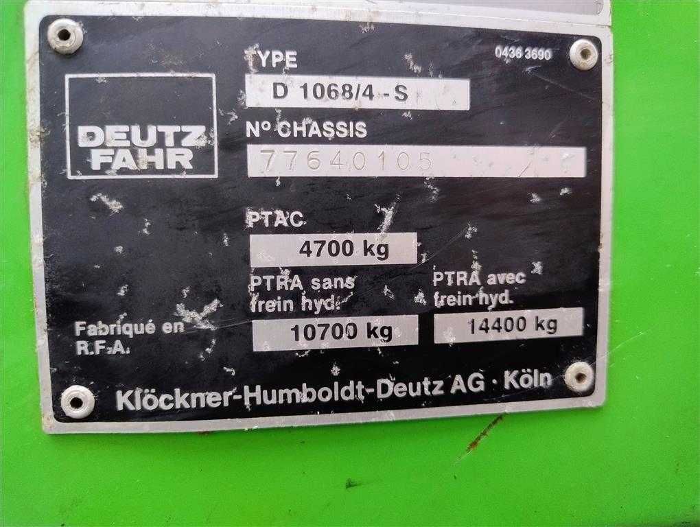 Traktor DEUTZ FAHR DX3.60 D1068/4 S, 70,7 KM, S015365