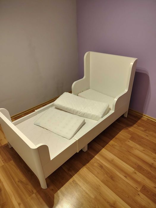 Łóżko Ikea Busunge rosnące razem z dzieckiem+materac