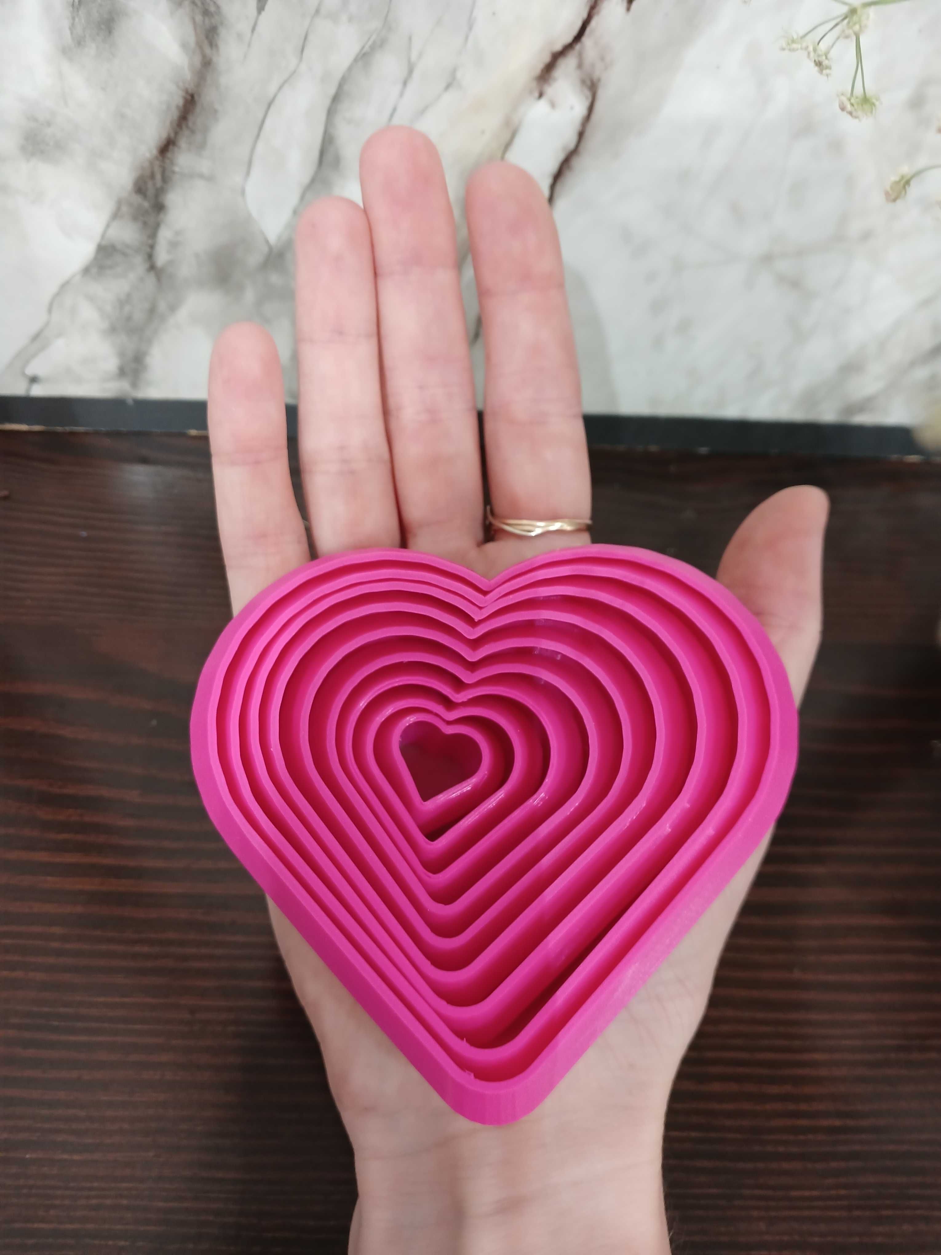 Серце 3d модель різнокольорові