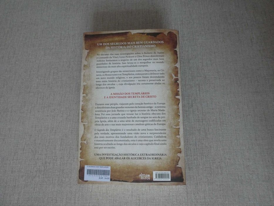 Livro O Segredo dos Templários, de Lynn Picknett e Clive Prince