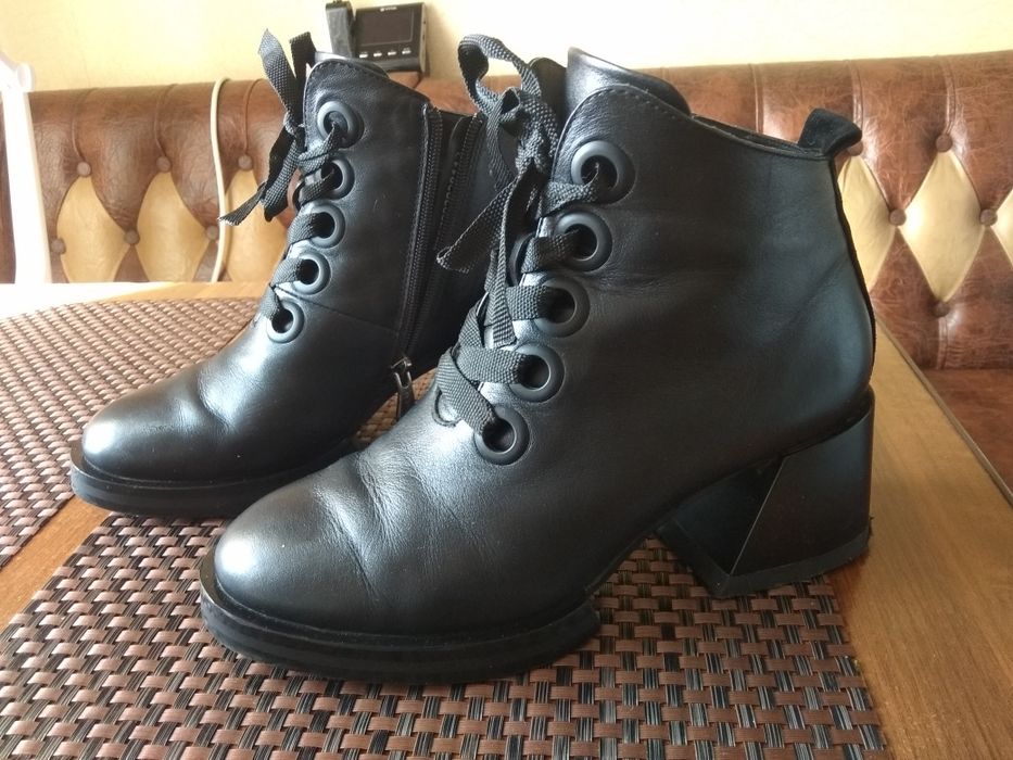 Ботильйони натуральна шкіра, веста-осінь,  37 розмір