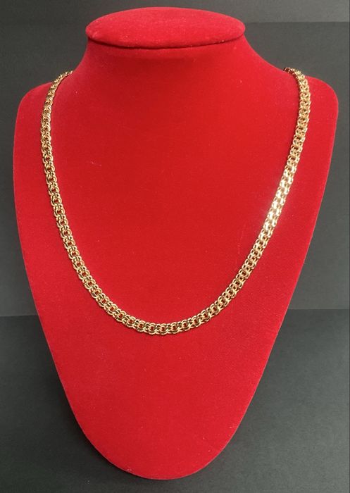 #цепь#золото585#вес 41,85#длина 61 см# бисмарк# комплект#браслет#