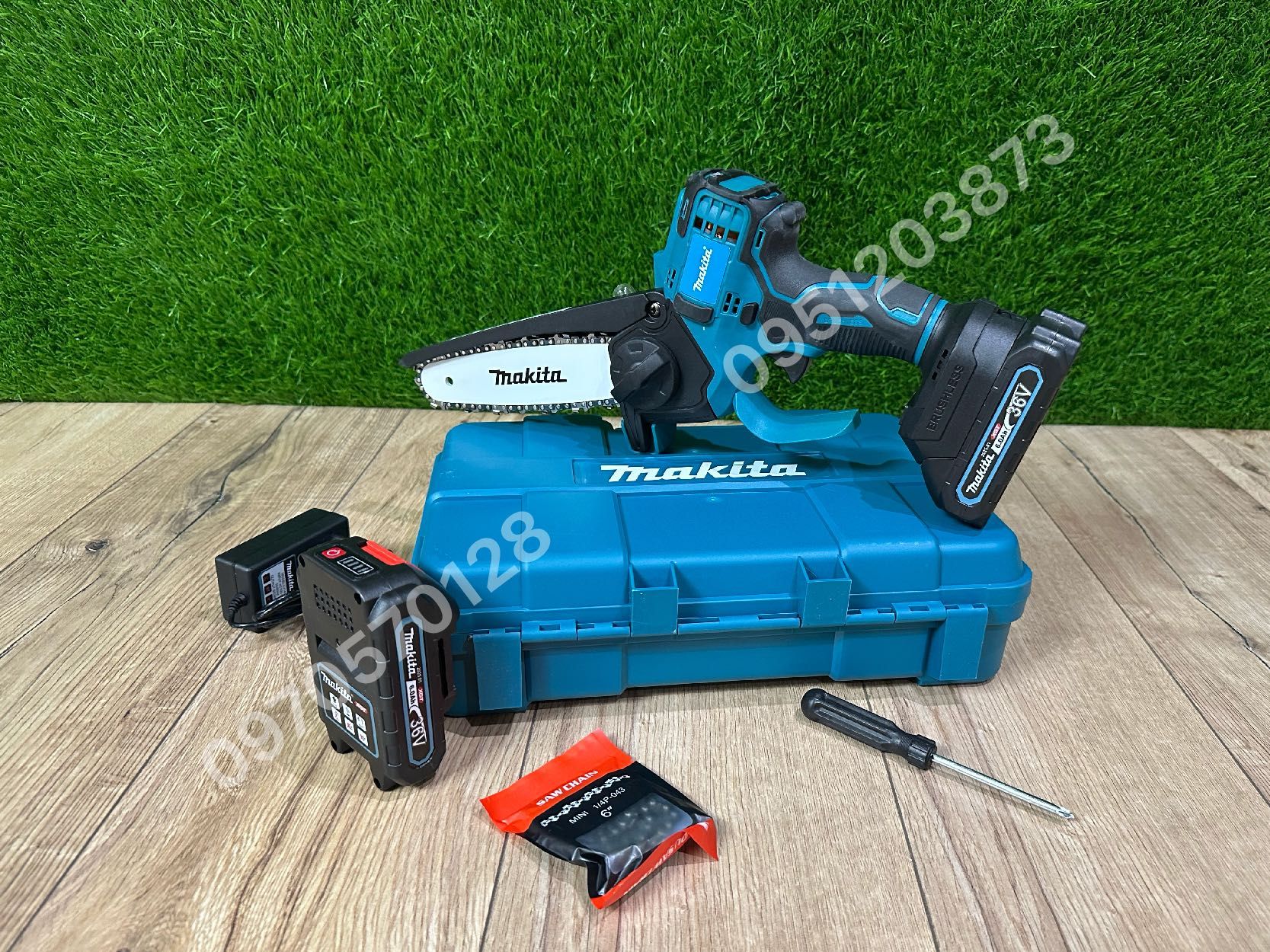 Аккумуляторная Мини пилка Makita DUC325BL 36V 6Ah садовая пила шина 15