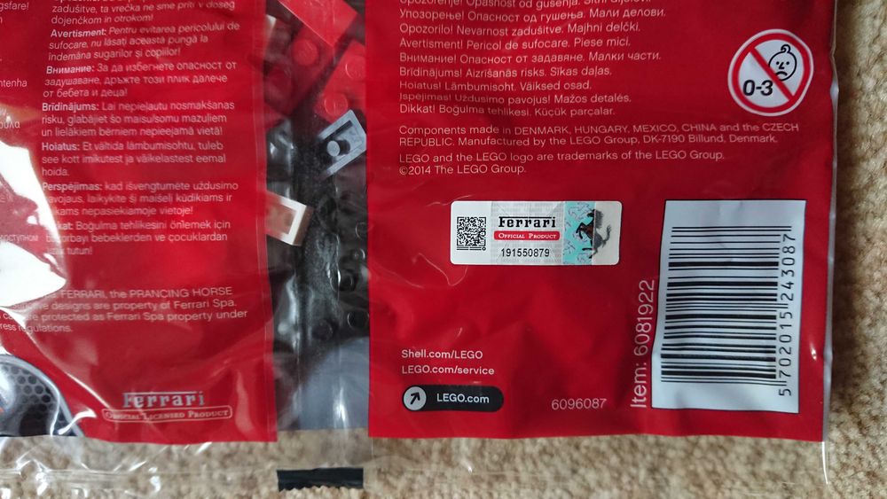 Klocki LEGO Ferrari F138 (40190) Shell V-Power