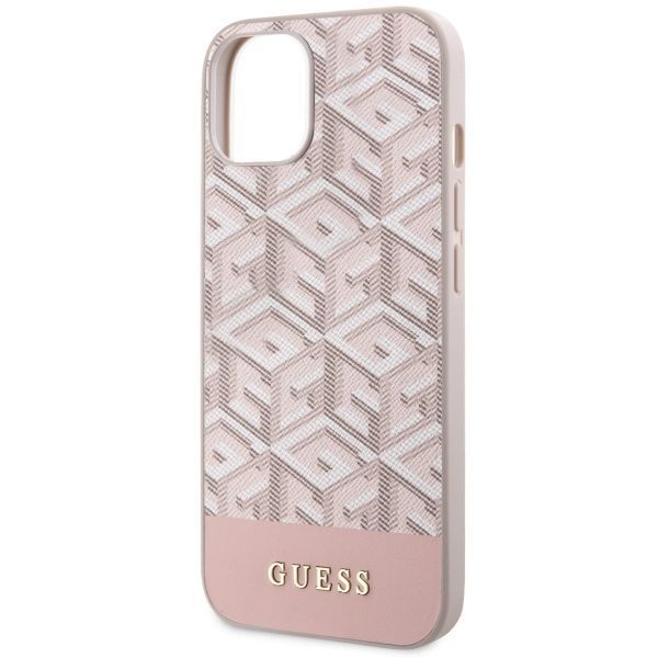 Etui Guess do iPhone 14 6,1" Różowa Harcase Gcube Pu Stripes