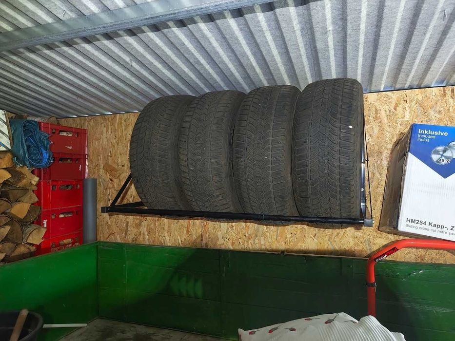 Тримач полка для шин коліс 81-120 см, полка для колес, дисків, стенд