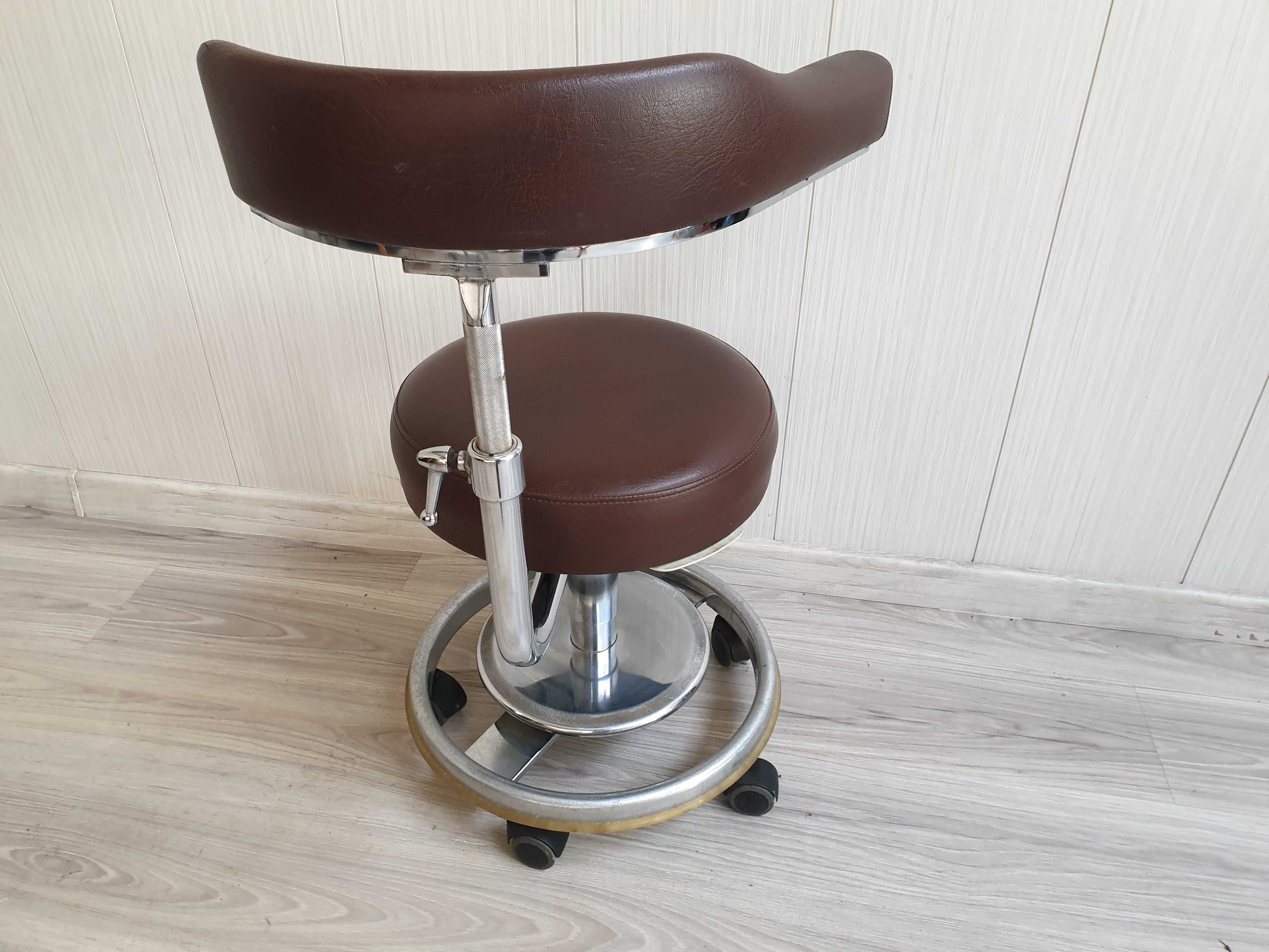 taboret lekarski metalowy stołek stomatologiczny MADE IN GERMANY