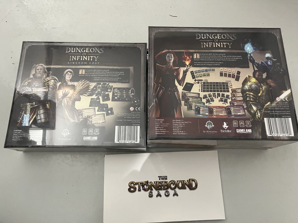 Dungeons of Infinity Deluxe edition + Kingdom Cost + Stonebound Saga