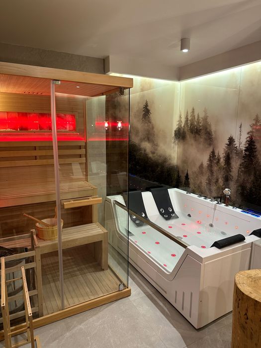 Sylwester w górach nowy rok jacuzzi sauna spa apartamenty Bieszczady