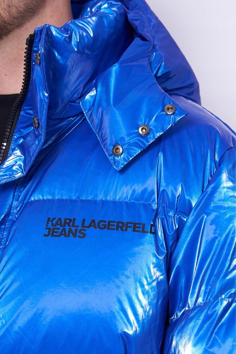 Kurtka zimowa niebieska KARL LAGERFELD JEANS 246D1506