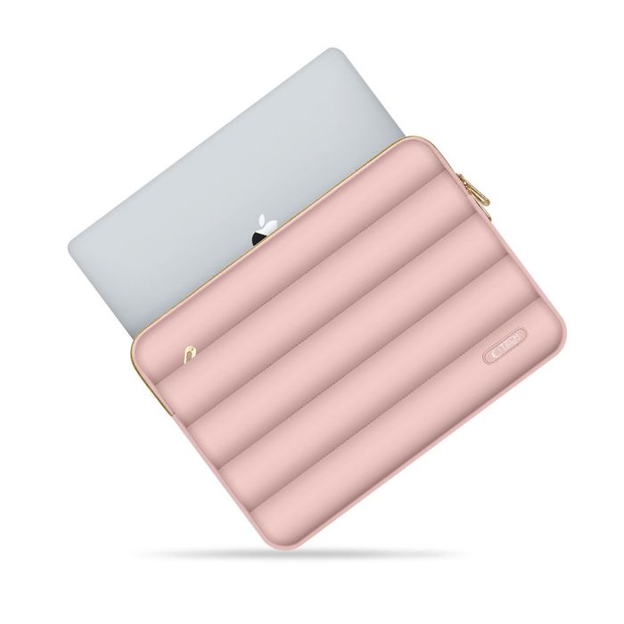 Etui Tech-Protect Puffy DO Laptopa 13-14" Różowe z Torbą